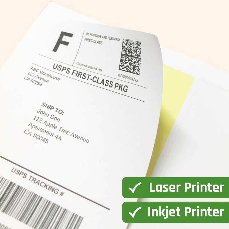 TownStix 200 Sheets, Printable White Sticker Paper, Laser/Inkjet Printing - Matte, Letter Size (8.5"" x 11"") - Image 5